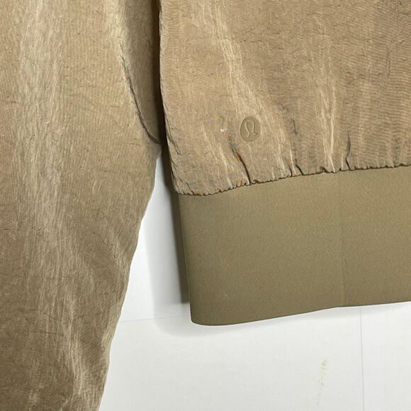 Lululemon Non-Stop Bomber Reversible Jacket Coat Brown Tan Women’s Size 8 - Picture 6 of 13